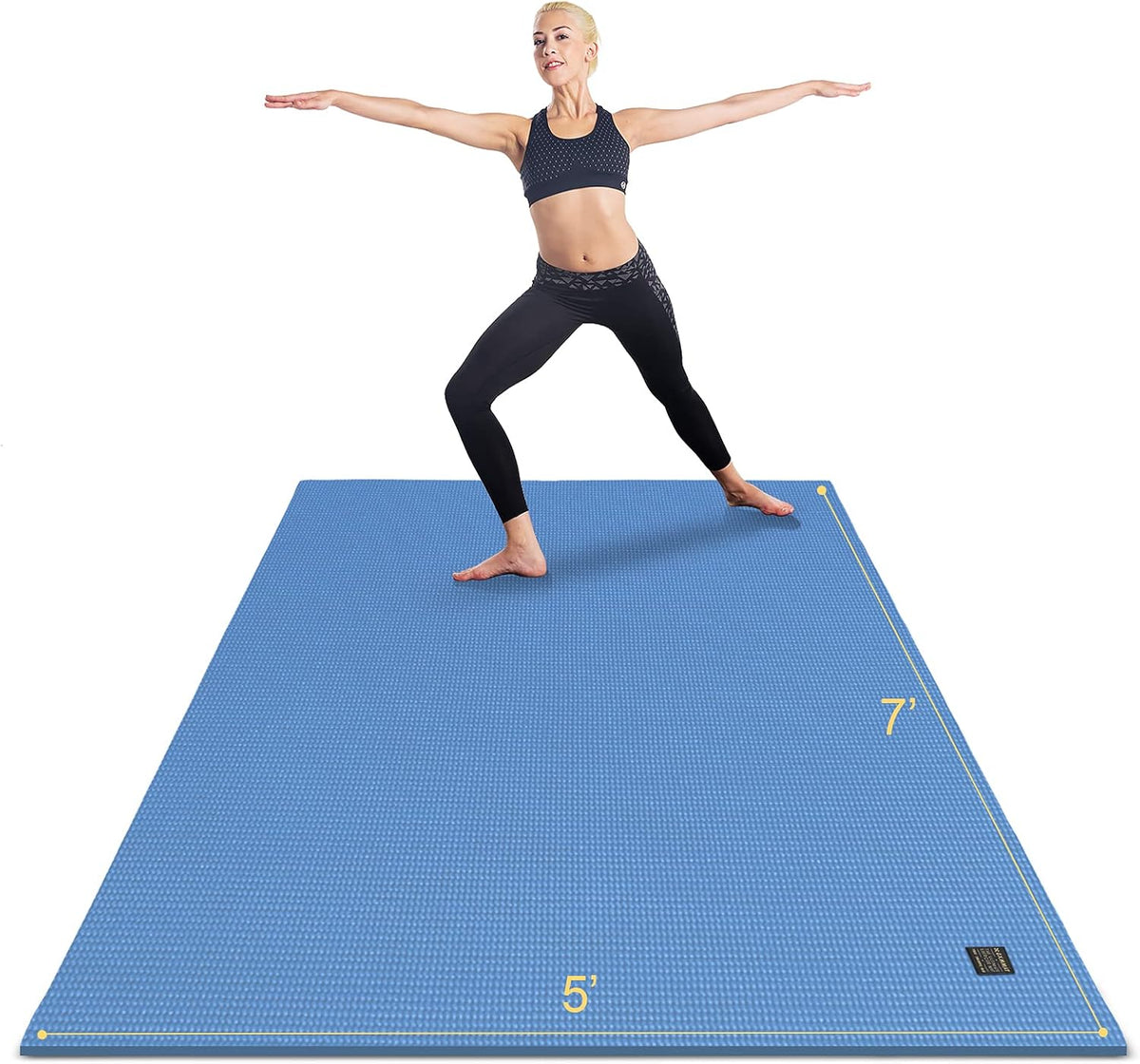 Large Yoga Mat 6'x4'/6'x6'(7mm) & 7'x5'(9mm)