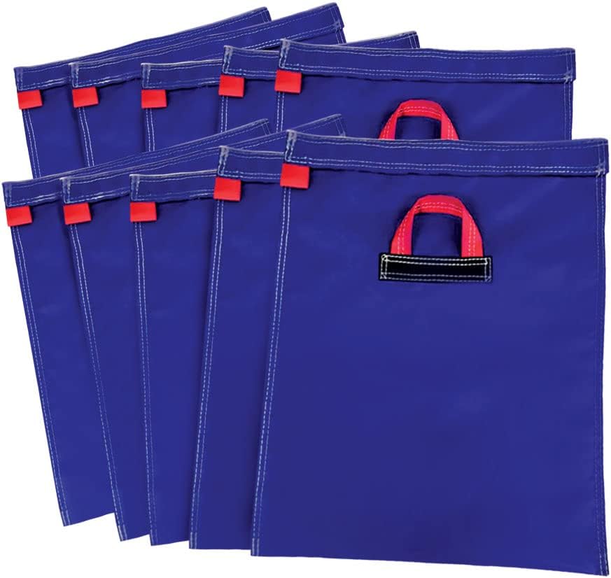 Durable Vinyl Sand Bags, Outdoor Indoor Anchor Safety Product for Inflatable Bounce House, Water Slides, Canopies and Tents, Holds 50 Pound Capacity