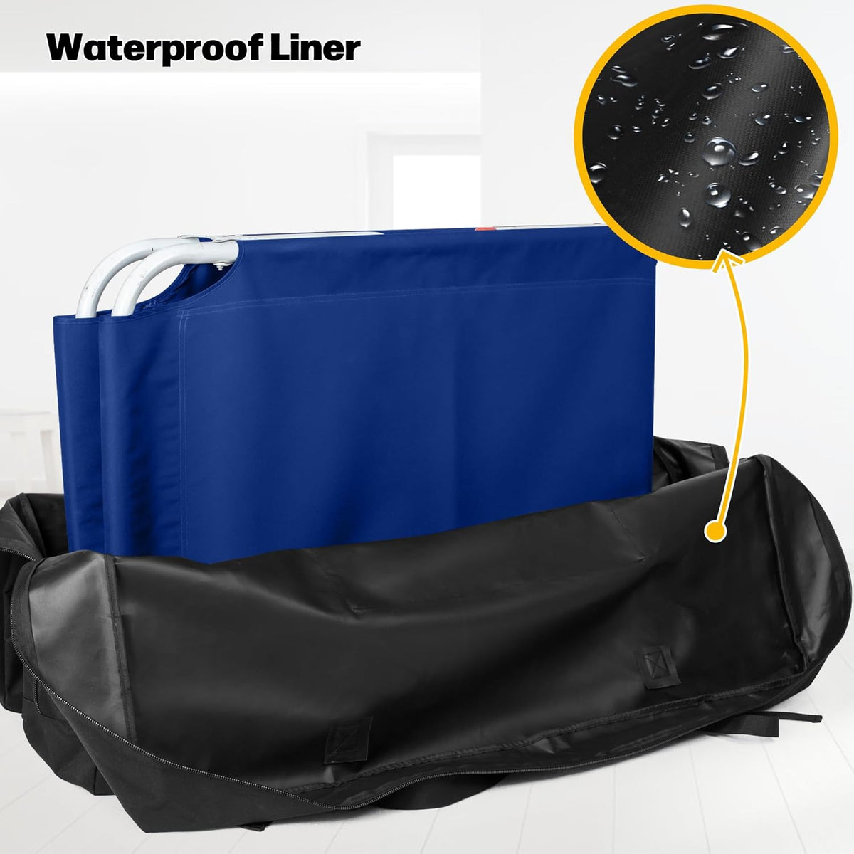 Carrying Bag for Folding Chair, Storage Case Fits for Beach Chair, Black