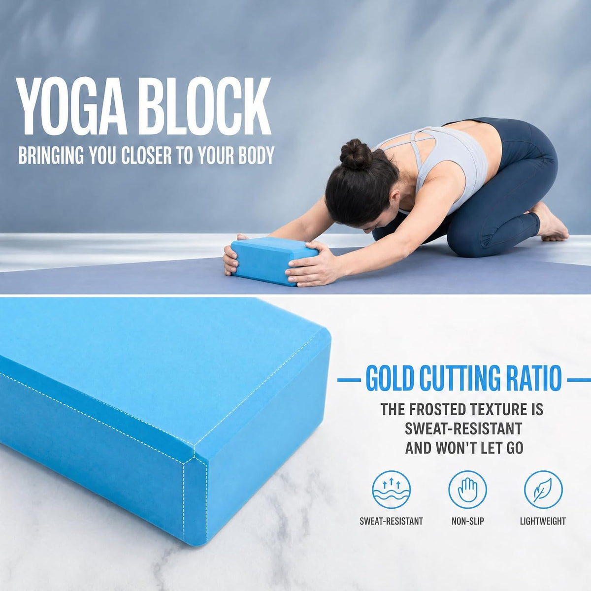 Pilates Kit, Home Pilates Equipment for Women, Workout Kit with 14.5" Pilates Ring and Ball,Yoga Block, Yoga Knee Pad Mats, Resistance Bands, Grip Socks Accessories，Blue