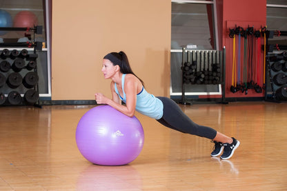 Exercise Stability Yoga Ball, Foot Pump, Ball Plug, Plug Puller, 2000 Lbs Static Weight Capacity Antiburst
