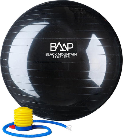 Exercise Stability Yoga Ball, Foot Pump, Ball Plug, Plug Puller, 2000 Lbs Static Weight Capacity Antiburst