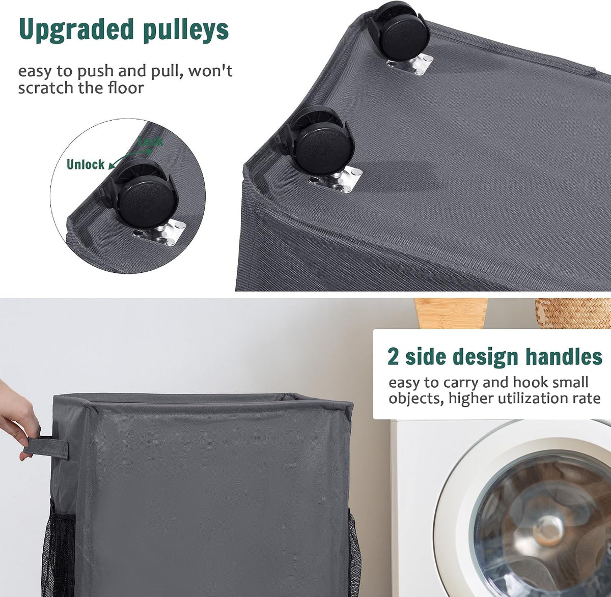 Yoga Mat Storage Racks, Home Gym Storage Rack with Wheels, Yoga Mat Holder Side 2 Mesh Pockets, Yoga Storage Basket Holds 4 Yoga Mats, 2 Foam Rollers, 6 Resistance Bands