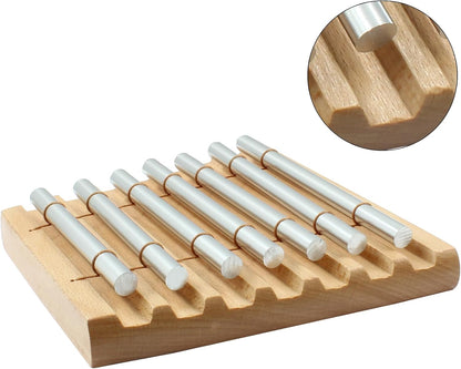 Meditation Chimes, Seven Tone Hand Chimes Instrument, 1 Set