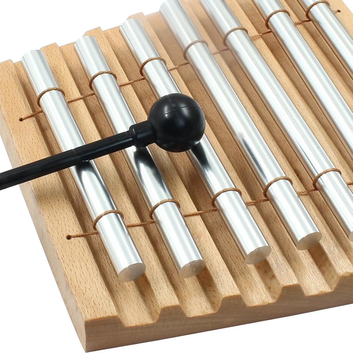 Meditation Chimes, Seven Tone Hand Chimes Instrument, 1 Set