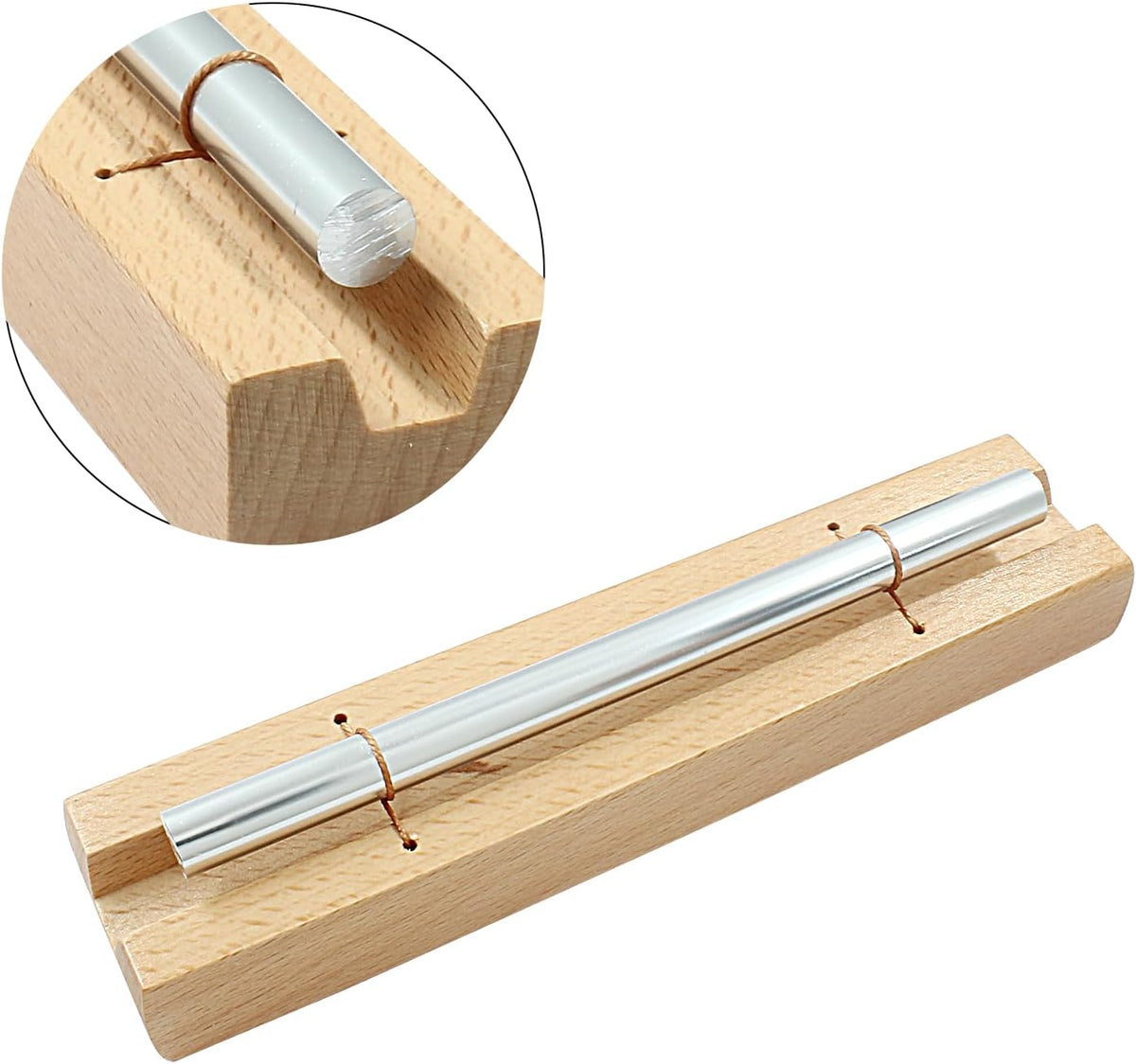Meditation Chimes, Seven Tone Hand Chimes Instrument, 1 Set