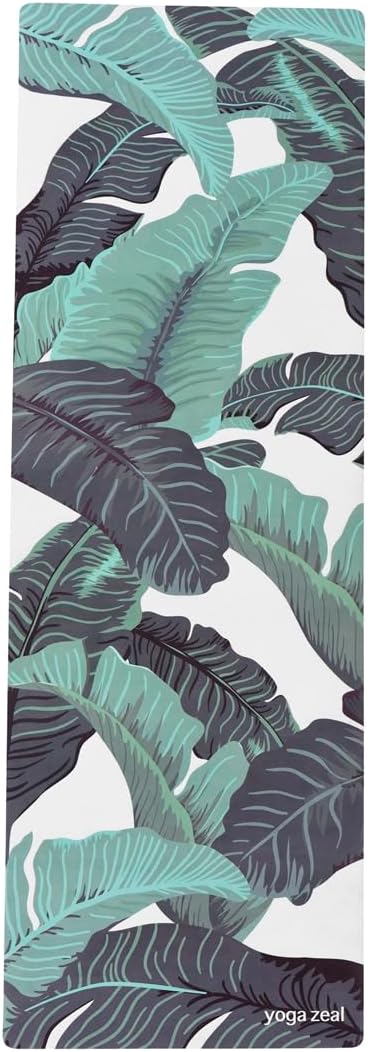 Yoga Mats - Luxuriously Soft, Thick, Non-Slip, Hot Yoga Mat. Eco Printed. Designed to grip better with a sweaty yoga practice!