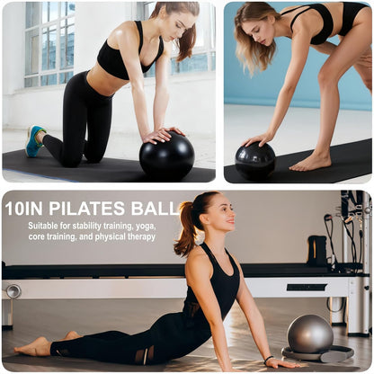Pilates Equipment, Pilates Kit for Home Workouts, Pilates Essentials Kit for Women, Home Pilates Kit with Pilates Ring and Ball Set, Booty Bands, Figure 8 Resistance Band, Yoga Band