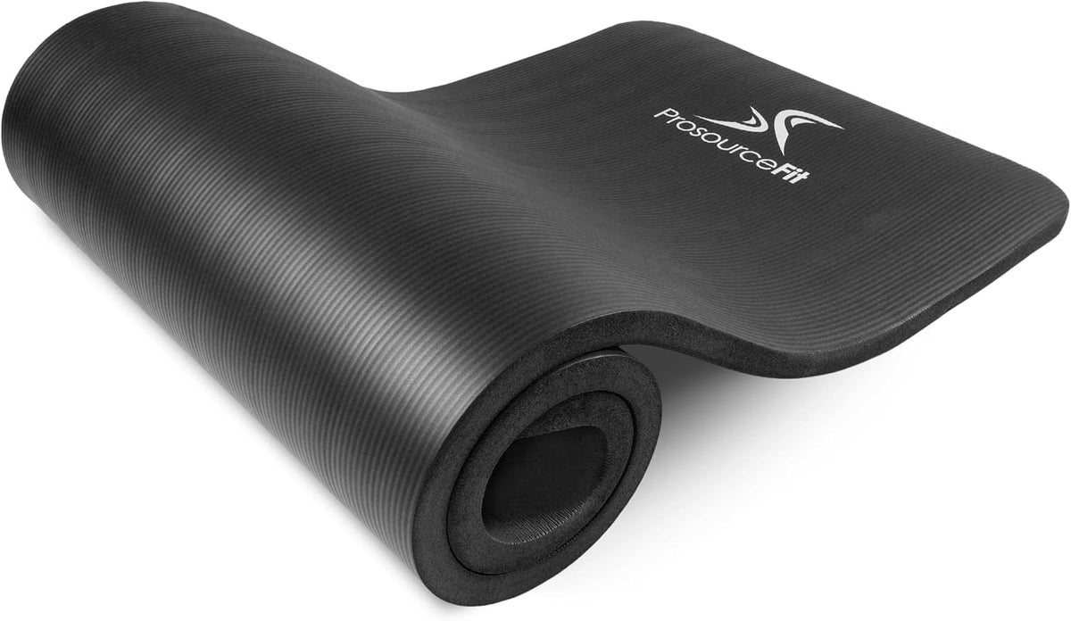 Extra Thick Yoga and Pilates Mat, 71-inch Long High Density Exercise Mat with Comfort Foam and Carrying Strap