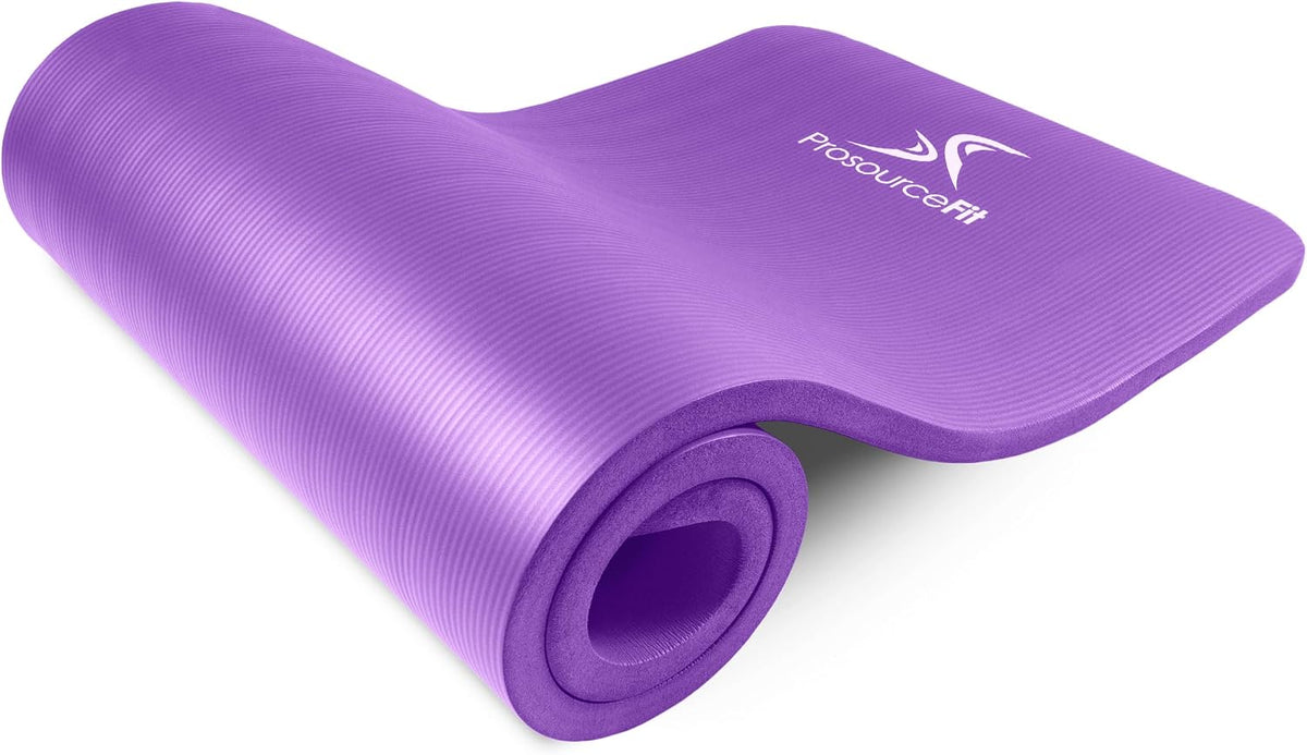 Extra Thick Yoga and Pilates Mat, 71-inch Long High Density Exercise Mat with Comfort Foam and Carrying Strap
