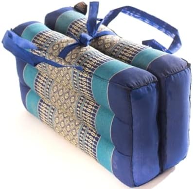 Foldable Cushion - Organic Kapok Filling, use Folded and Unfolded for Meditation, Soft Yoga Prop, Portable Cushion