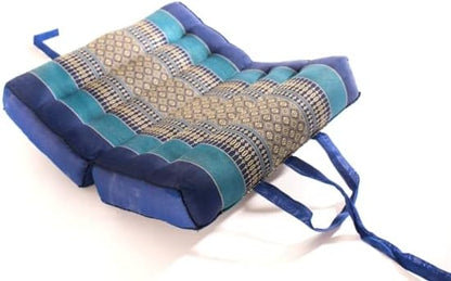 Foldable Cushion - Organic Kapok Filling, use Folded and Unfolded for Meditation, Soft Yoga Prop, Portable Cushion