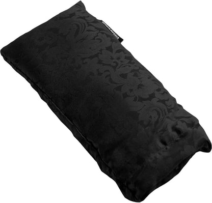 Silk Eye Pillow with Flaxseed Filling - Organic Flaxseed Filling, Scent-Free Relaxation, Light Weight, Chill in Freezer, Washable Cover