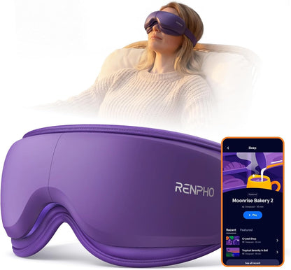 x Headspace Eyeris Zen, Meditation Eye Massager with Heat, Portable Heated Eye Mask, Ultra-Quiet for Deeper Sleep, Gifts for Him, Women, Birthday, FSA Eligible HSA