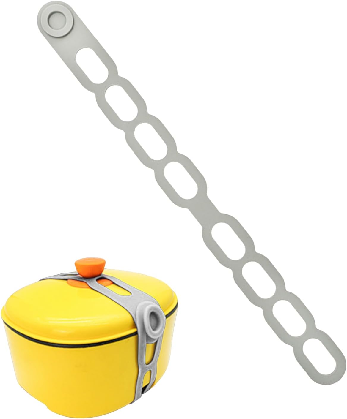 Silicone Lid Lock Strap Reusable Elastic Tie