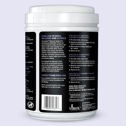 All Purpose Disinfectant Wipes – Canister of Cleaning Wipes for Salons, Spas, Wellness Centers and Yoga Studios – Hospital Grade Surface Sanitizing – 160 Count