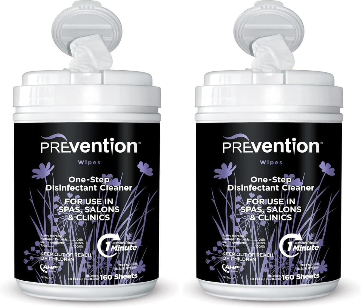 All Purpose Disinfectant Wipes – Canister of Cleaning Wipes for Salons, Spas, Wellness Centers and Yoga Studios – Hospital Grade Surface Sanitizing – 160 Count