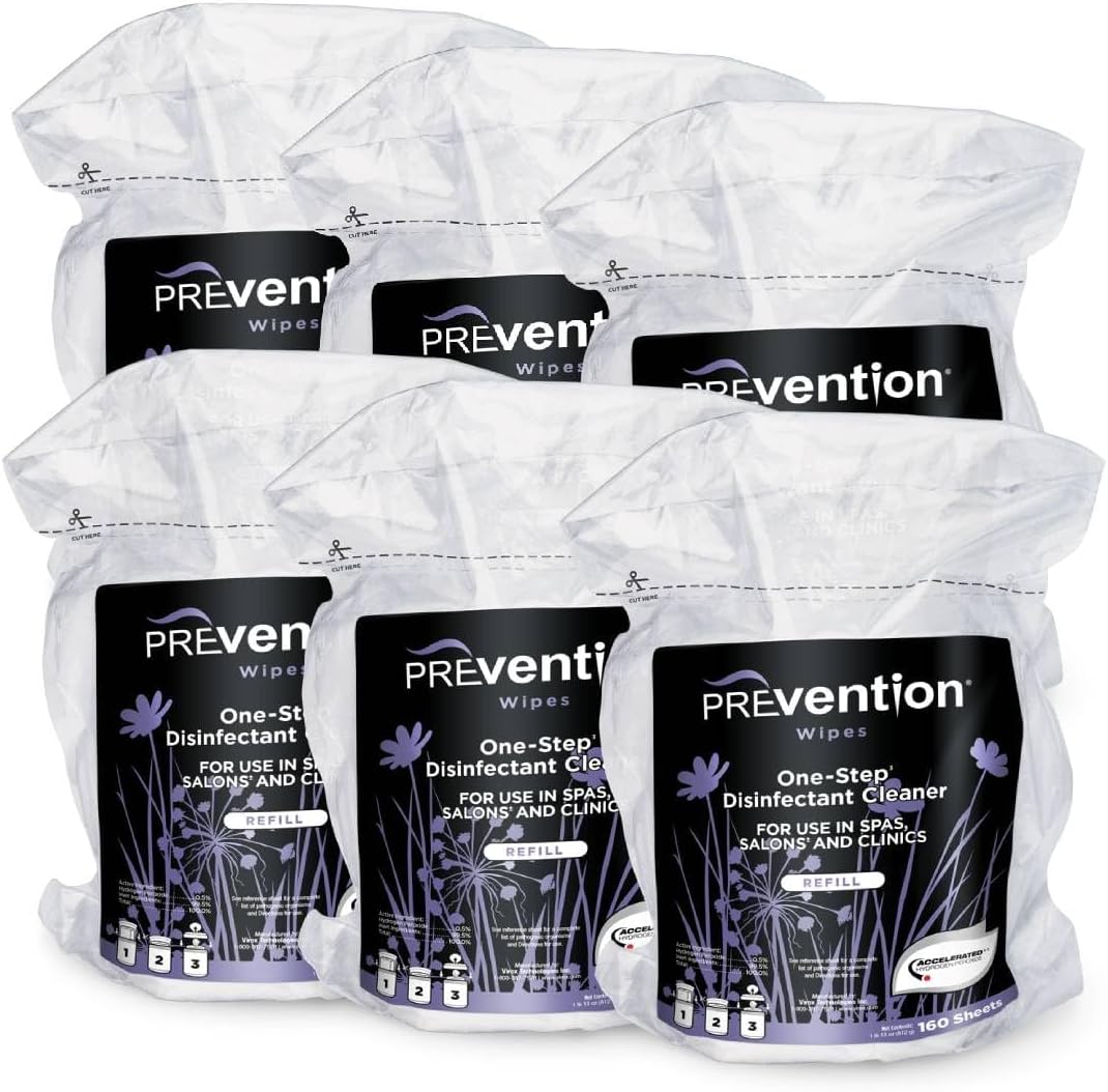 All Purpose Disinfectant Wipes – Canister of Cleaning Wipes for Salons, Spas, Wellness Centers and Yoga Studios – Hospital Grade Surface Sanitizing – 160 Count