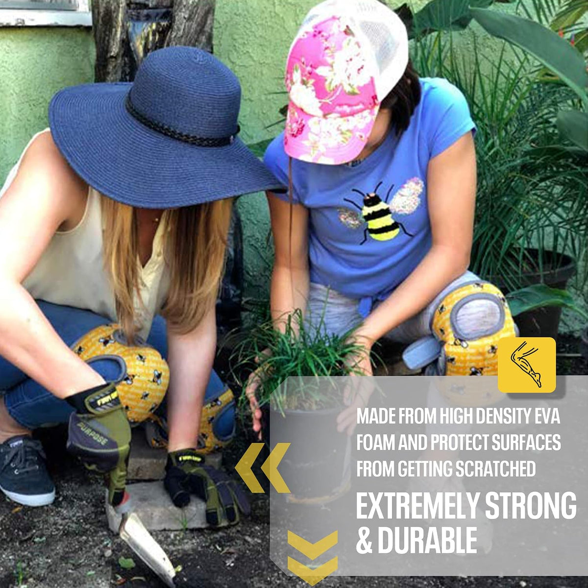 Cleaning Knee Pads! Great Gift with Soft Foam and NEW LONGER Adjustable Straps, Durable and Soft Knee Protection. Water-Resistant Cleaning Floors, Working in Garden, Yoga, Gardening