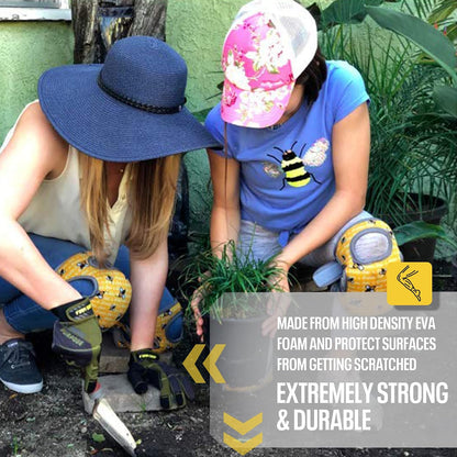 Cleaning Knee Pads! Great Gift with Soft Foam and NEW LONGER Adjustable Straps, Durable and Soft Knee Protection. Water-Resistant Cleaning Floors, Working in Garden, Yoga, Gardening
