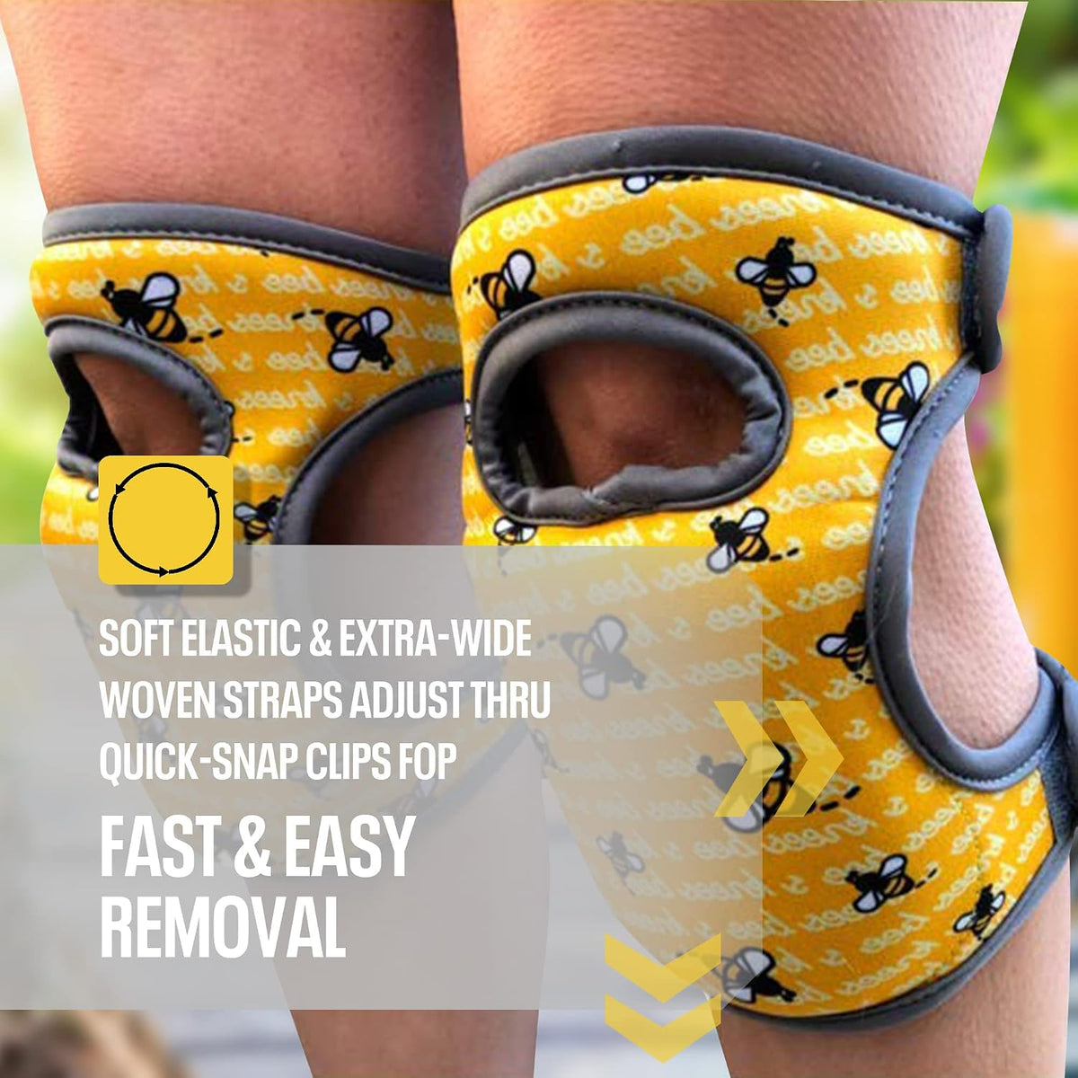 Cleaning Knee Pads! Great Gift with Soft Foam and NEW LONGER Adjustable Straps, Durable and Soft Knee Protection. Water-Resistant Cleaning Floors, Working in Garden, Yoga, Gardening