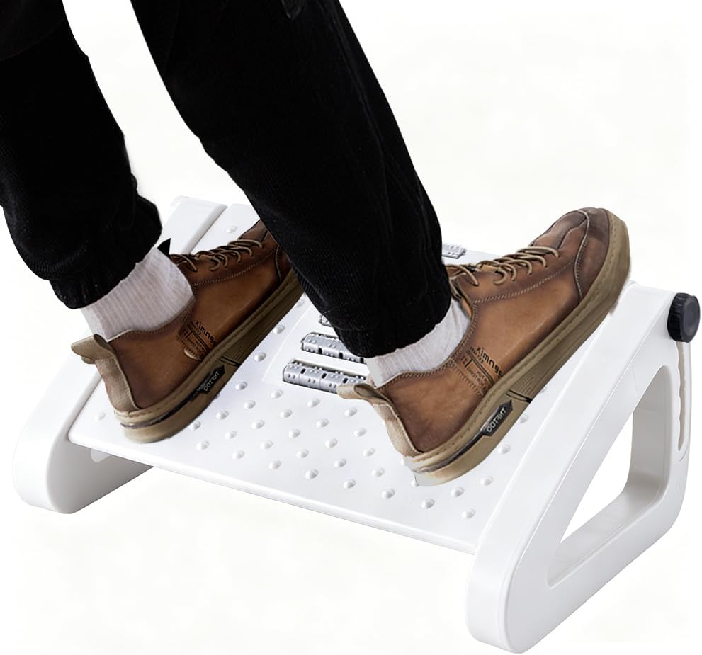 Foot Rest, Six Heights Adjustable Foot Rest Under Desk at Work