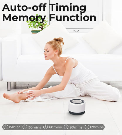Tibetan Meditation Singing Bowls Machine - Plays 8 Different Bowls Sound for Yoga, Meditation, Mindfulness, Healing, Chakra Healing, Stress Relief, Timer and Memory Features for Women/Men