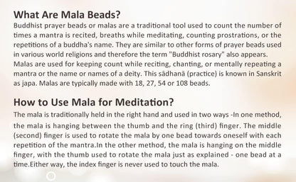 108 Mala Beads Bracelet 6mm 8mm Natural Indian Agate/Green Moss Agate Gemstone Healing Crystal Stone Beaded Bracelet Hand Knotted Prayer Mala Beads Necklace for Yoga Meditation Balance