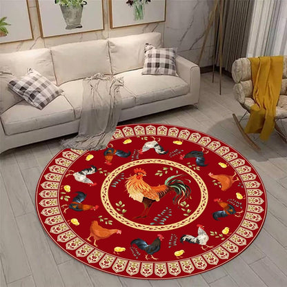 Black Snake Round 4ft Area Rug Wild Serpent Snakeskin Black Circle Rug Gothic Non-Slip Floor Mat for Bedroom Living Room Study Playing Round Yoga Mat Washable Carpet