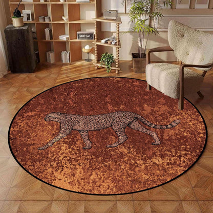 Black Snake Round 4ft Area Rug Wild Serpent Snakeskin Black Circle Rug Gothic Non-Slip Floor Mat for Bedroom Living Room Study Playing Round Yoga Mat Washable Carpet