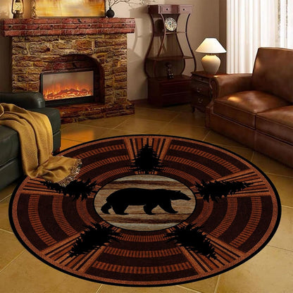 Black Snake Round 4ft Area Rug Wild Serpent Snakeskin Black Circle Rug Gothic Non-Slip Floor Mat for Bedroom Living Room Study Playing Round Yoga Mat Washable Carpet
