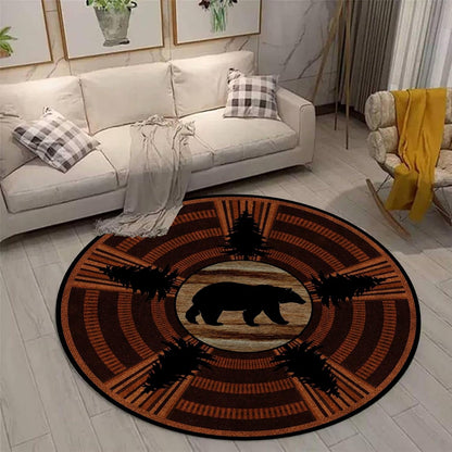 Black Snake Round 4ft Area Rug Wild Serpent Snakeskin Black Circle Rug Gothic Non-Slip Floor Mat for Bedroom Living Room Study Playing Round Yoga Mat Washable Carpet