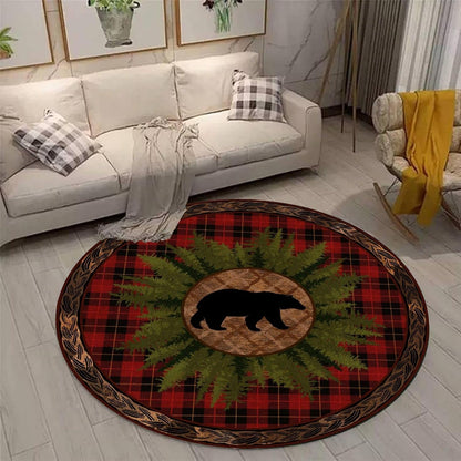 Black Snake Round 4ft Area Rug Wild Serpent Snakeskin Black Circle Rug Gothic Non-Slip Floor Mat for Bedroom Living Room Study Playing Round Yoga Mat Washable Carpet