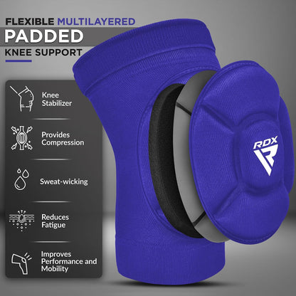 Knee Pads for Work, Oeko TEX Certified, Anti-Slip Protective Thick Padded Foam Pad, Collision Avoidance Sleeves Pair, MMA Muay Thai Grappling Volleyball Football Wrestling Gardening.