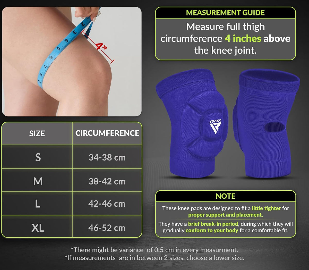 Knee Pads for Work, Oeko TEX Certified, Anti-Slip Protective Thick Padded Foam Pad, Collision Avoidance Sleeves Pair, MMA Muay Thai Grappling Volleyball Football Wrestling Gardening.