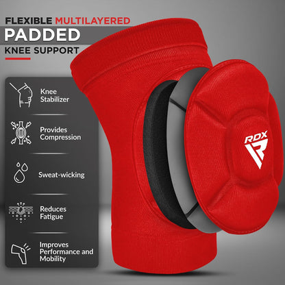 Knee Pads for Work, Oeko TEX Certified, Anti-Slip Protective Thick Padded Foam Pad, Collision Avoidance Sleeves Pair, MMA Muay Thai Grappling Volleyball Football Wrestling Gardening.