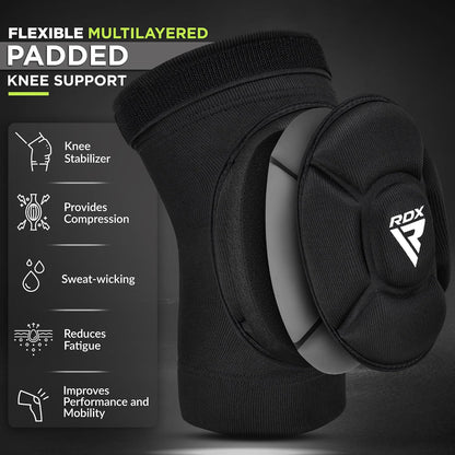 Knee Pads for Work, Oeko TEX Certified, Anti-Slip Protective Thick Padded Foam Pad, Collision Avoidance Sleeves Pair, MMA Muay Thai Grappling Volleyball Football Wrestling Gardening.