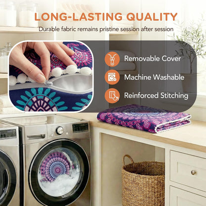 Floor Pillows 2 Pack, Large Meditation Cushions for Adults, 32-inch