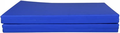Exercise Mat 2'x6'/4'x8'/4'x10' Gymnastics Mat Folding Gymnastics Tumbling Mats 1.6"-2" Thick PU Leather Yoga Mat Portable With Carrying Handles for home Workout outdoor Yoga Pilates