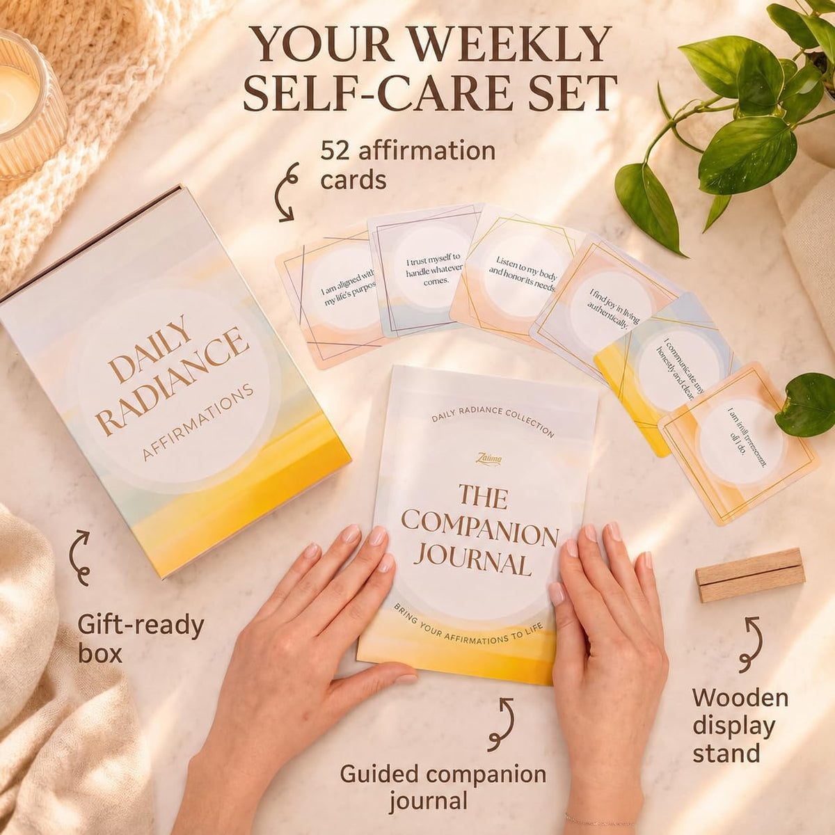 Affirmation Cards for Women: Positive Affirmations Cards & Guided Journal