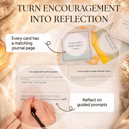 Affirmation Cards for Women: Positive Affirmations Cards & Guided Journal
