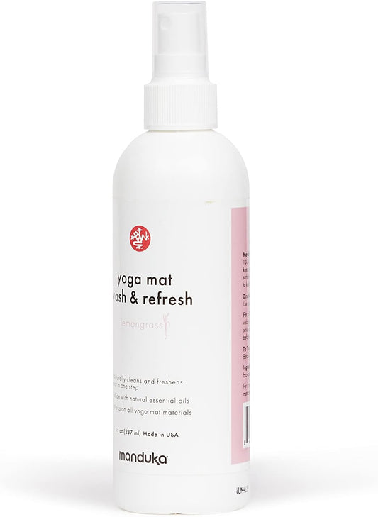 Yoga Mat Wash and Refresh Cleaning Spray | Lemongrass| 8oz