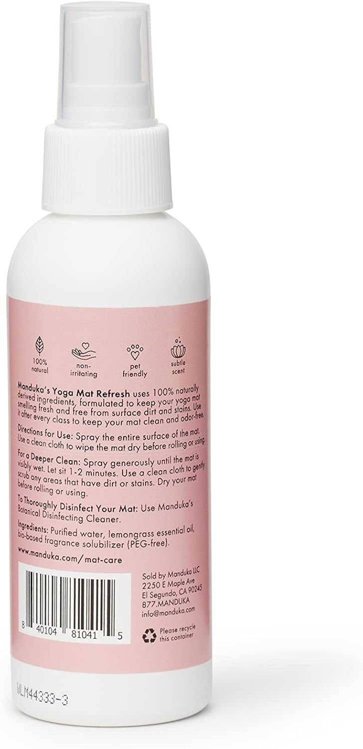 Yoga Mat Wash and Refresh Cleaning Spray | Lemongrass| 8oz