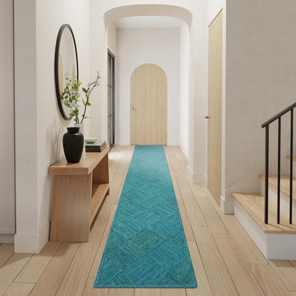 Hand Braided Jute 4 Ft Square Kilim Rug Flatweave Pink Geometric Pattern Jute Sisal Rug, Thick 0.27 Inch Indoor Outdoor Carpet for Kitchen, Bedside, Yoga Mat - Colors A