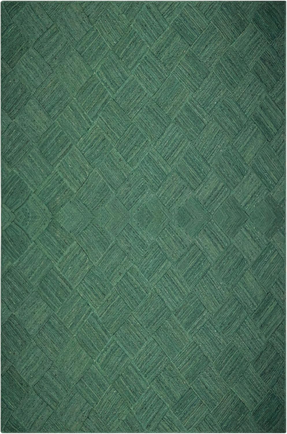 Hand Braided Jute 4 Ft Square Kilim Rug Flatweave Pink Geometric Pattern Jute Sisal Rug, Thick 0.27 Inch Indoor Outdoor Carpet for Kitchen, Bedside, Yoga Mat - Colors A