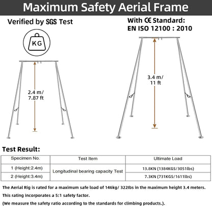 Aerial A-Frame Rig，CE/SGS Cert,Height Ajustable,w/Carry Bag
