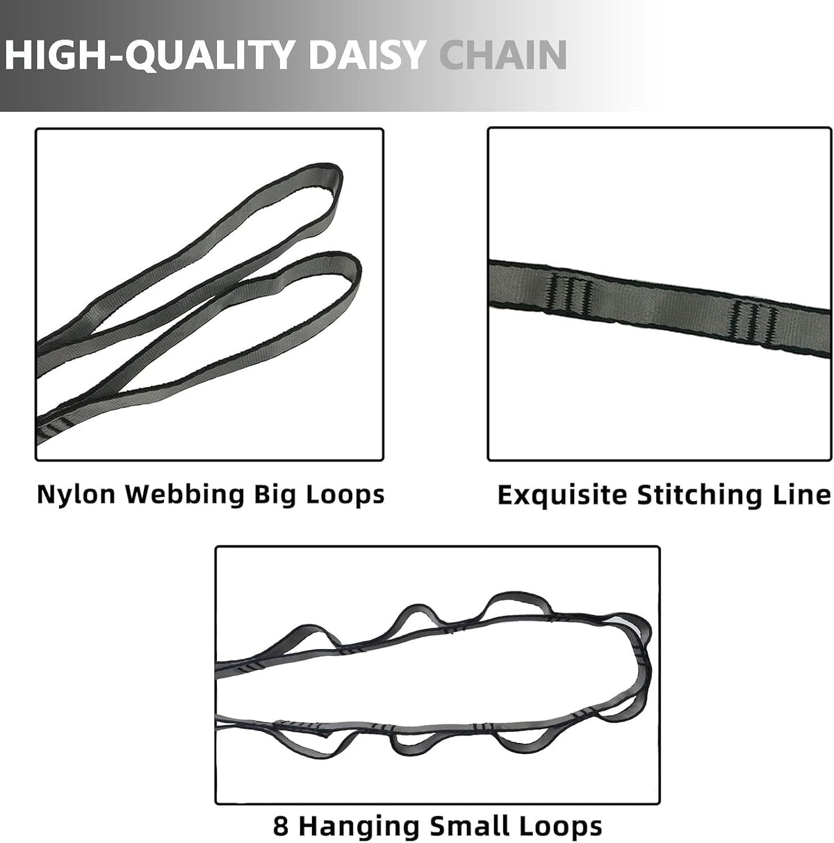 Aerial Yoga Hammock Rigging Daisy Chain & Carabiner w/CE Cert