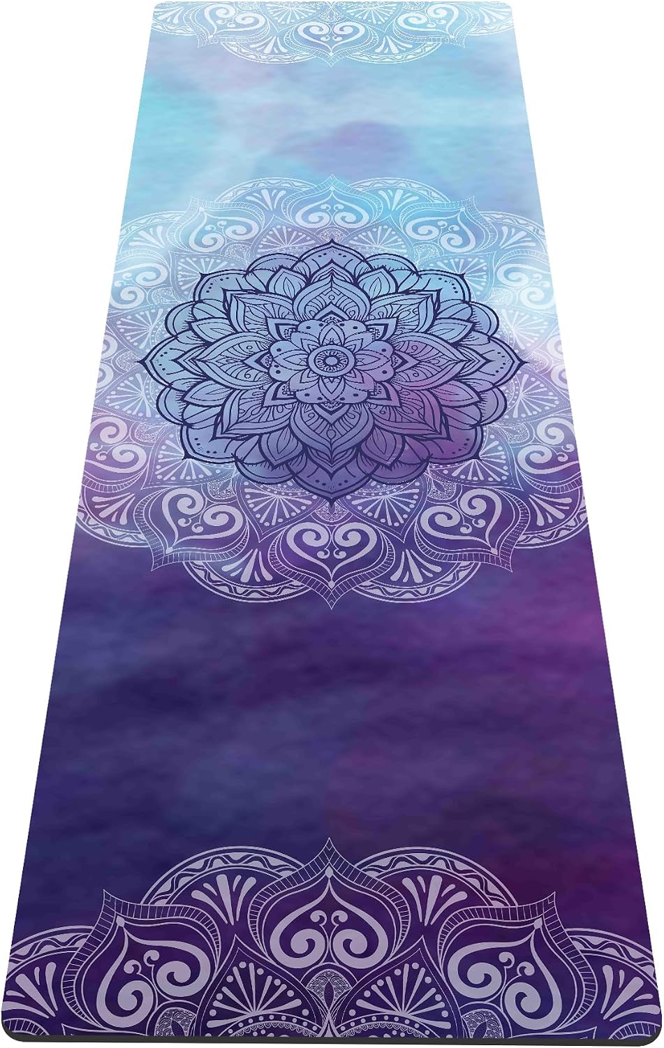 nuveti Yoga Mat Print Extra Thick TPE Non Slip Fitness Exercise Mat with Carrying Bag,72"x24" Extra Thick 6MM Exercise & Workout Mat for Yoga, Pilates Fitness and Floor Exercises - Colors A