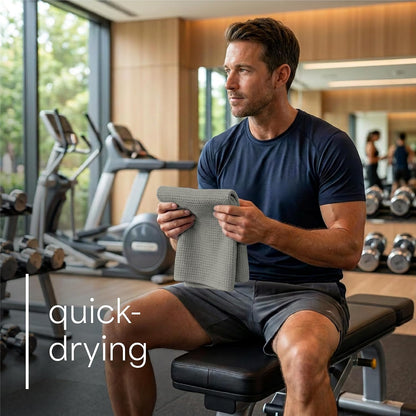 . Microfiber Gym Towels, 6 Pack, 16" x 27"