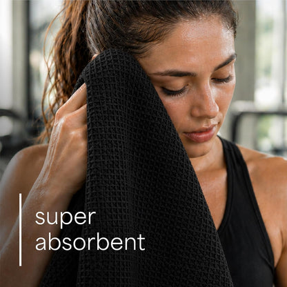 . Microfiber Gym Towels, 6 Pack, 16" x 27"
